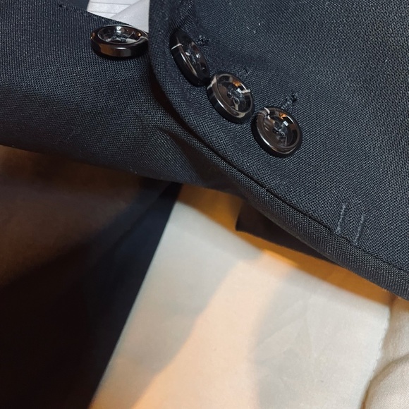 New Zara Men’s Black Sports Coat Size 42 - Picture 3 of 11